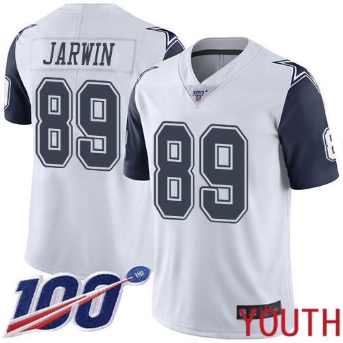 Youth Dallas Cowboys Limited White Blake Jarwin 89 100th Season Rush Vapor Untouchable NFL Jersey